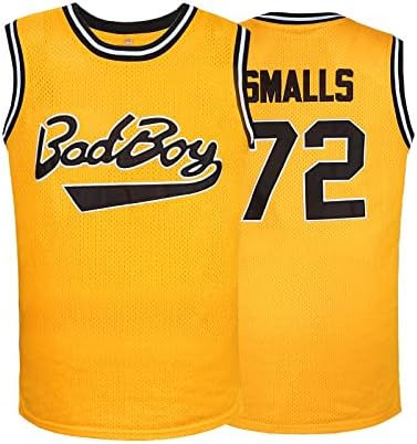 Basketbol Forması Erkekler için Giyim 72: 90s hip hop Giysileri Parti için Erkek Basketbol Formaları S-3XL Yello.