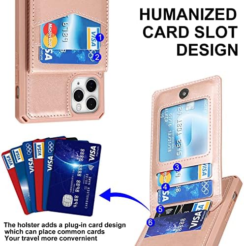 iCoverCase iPhone 11 Pro Max Cüzdan Kılıf Kart Tutucu Standı ile [RFID Engelleme] Premium PU Deri Kart Yuvaları Kickstand