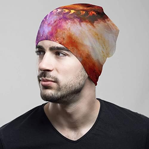 BAİKUTOUAN Kozmik Ejderha Uzayda Baskı Bere Şapka Tasarımları ile Erkekler Kadınlar için Kafatası Kap
