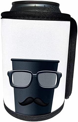 Gözlüklü 3dRose Kömür Siyahı Yenilikçi Kahve Fincanı ve. - Şişe Sargısını Soğutabilir (cc_354848_1)