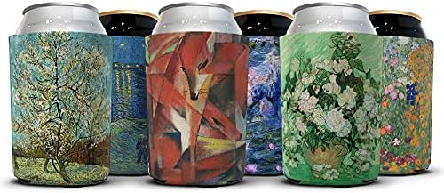 WİRESTER, Soda Bira Kutu İçecekleri için Soğutucu Kılıflar, 6'lı Paket - Okyanus Deniz Kaplumbağası