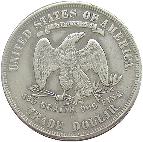 Çoğaltma hatıra parası Sikke 1885 Gümüş Kaplama hatıra parası Amatör Koleksiyonu seramik karo El Sanatları Hatıra
