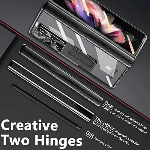 Miimall Uyumlu Samsung Galaxy Z Kat 3 Kılıf ile S Kalem, Kat 3 Kalem ile Manyetik kalemlik + Lens Filmi + Ön Ekran