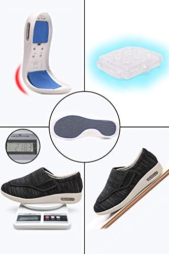Grıgobu erkek Diyabetik Ayakkabı Erkekler için Rahat Velcro Ayarlanabilir yürüyüş ayakkabısı Yaşlılar için Geniş Hafif