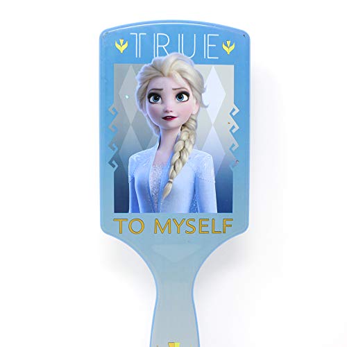 Dondurulmuş 2 Kız Elsa Oyuncak Kürek Saç Fırçası, Mavi
