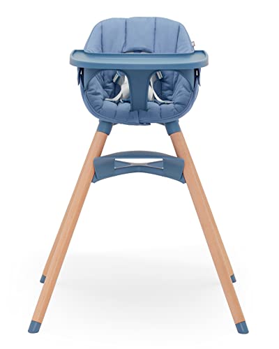 Lalo Sandalye Dönüştürülebilir 3'ü 1 Arada Mama Sandalyesi-Bebekler ve Küçük Çocuklar için Ahşap Mama Sandalyesi,