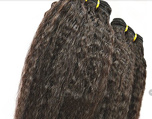 Yüksek Quanlity DaJun Saç 5A Hint Virgin İnsan Saç atkı Kinky Düz 1 adet / grup 100 gram Doğal Renk (marka: DaJun)