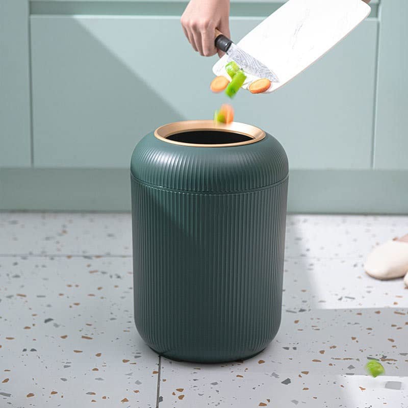 ZYJBM çöp tenekesi Yatak Odası Basın Tipi Çöp Depolama Kovası Banyo Kağıt Sepeti ( Renk: E, Boyut: 315mm * 225mm )