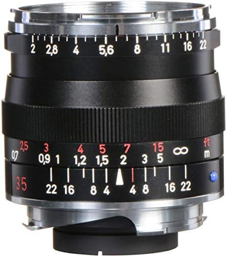 ZEİSS Ikon Biogon T * ZM 2/35 Geniş Açı Kamera Lens için Leica M-Montaj Telemetre Kameralar, Siyah