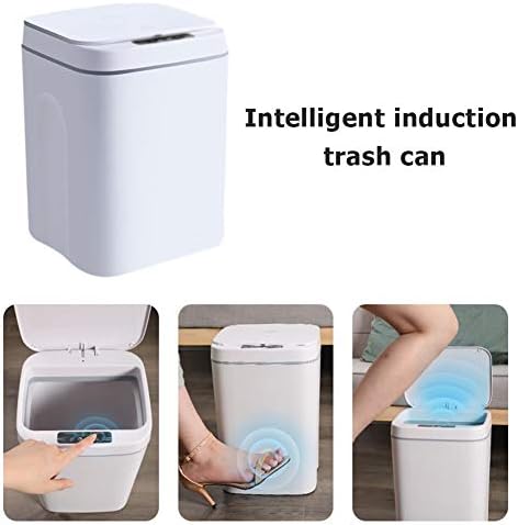 MMLLZEL Akıllı çöp tenekesi Otomatik sensörlü çöp kovası Akıllı Sensör Elektrikli çöp kutusu Ev çöp kutusu Mutfak