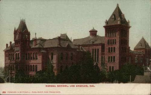 Normal Okul Los Angeles, Kaliforniya CA Orijinal Antika Kartpostal