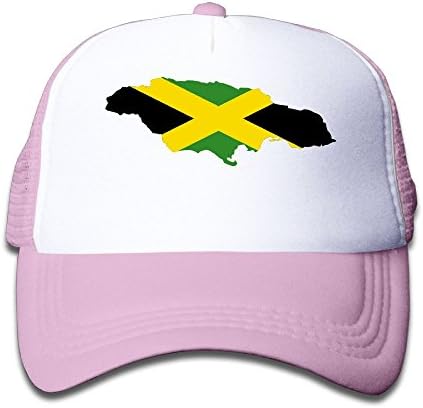 SFT çocuk Jamaika Bayrağı Harita Kamyon Şoförü beyzbol şapkası Ayarlanabilir örgü Şapka Kız Erkek