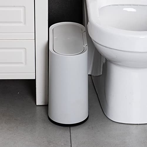 ALLMRO Küçük çöp tenekesi Ev Banyo Dar çöp tenekesi Ofis Oturma Odası Tuvalet Mutfak Atık Depolama çöp tenekesi (Renk: