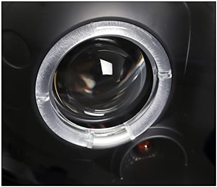ZMAUTOPARTS LED Halo projektör Farlar lambalar siyah w / 6 beyaz DRL ışıkları ile uyumlu 2003-2008 Toyota Corolla