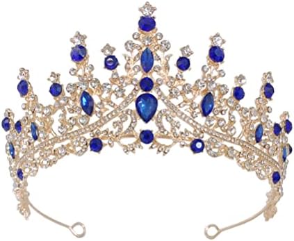 KESYOO Kristal Gelin Taç Zarif Rhinestone Düğün Tiara Headdress Kadınlar için Düğün saç aksesuarı