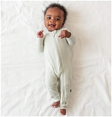 Auro mesa Erkek Bebek Kız Bambu Zip up Uyku N Oyna, Ayaksız, uzun Kollu Uyuyan Pijama Tek Parça Romper 0-24M