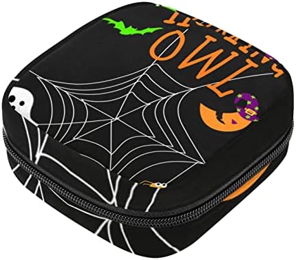 Cadılar bayramı Örümcek Ağı temizlik peçeteleri saklama çantası Taşınabilir Dönem Seti Çantası Ped Torbalar Dönem