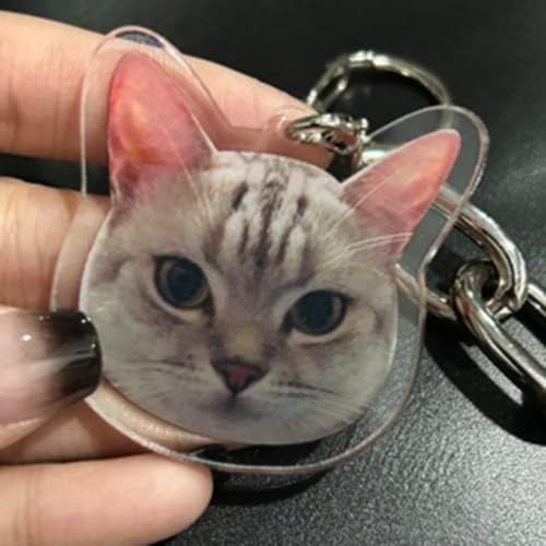 ygm Pet Anıt Anahtarlık Kişiselleştirilmiş, Kişiselleştirilmiş Pet Kedi Fotoğraf Anahtarlıklar, özel Pet Kedi Akrilik
