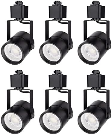mirrea Ampul Değiştirilebilir LED hüzme aydınlatma Kafaları Siyah H Tipi Raylı Silindir Tavan Spot Işığı ile 8W GU10