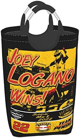Joey Logano 22 Büyük Çamaşır Sepeti Çamaşır Sepeti Çanta Çamaşır Kutusu Giysi Çantası Katlanabilir Kolları ile Uzun