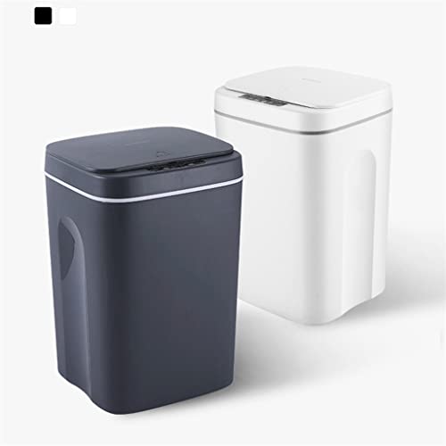 CXDTBH Akıllı çöp tenekesi Otomatik sensörlü çöp kovası Sensörü Elektrikli çöp kutusu Ev çöp kutusu (Renk: bir Renk,