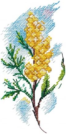 MARUSSİA Fırın Sayılan Çapraz Dikiş Kiti Mimoza 7x14. 4 cm