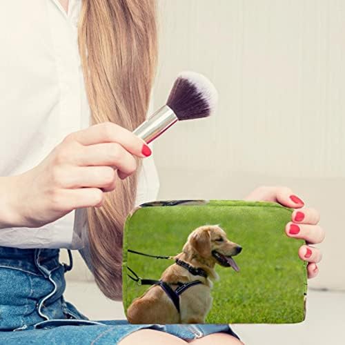 Kadınlar için TBOUOBT Kozmetik Çantası, Makyaj Çantaları Ferah Tuvalet Kılıfı Seyahat Hediye, Golden Retriever Hayvan