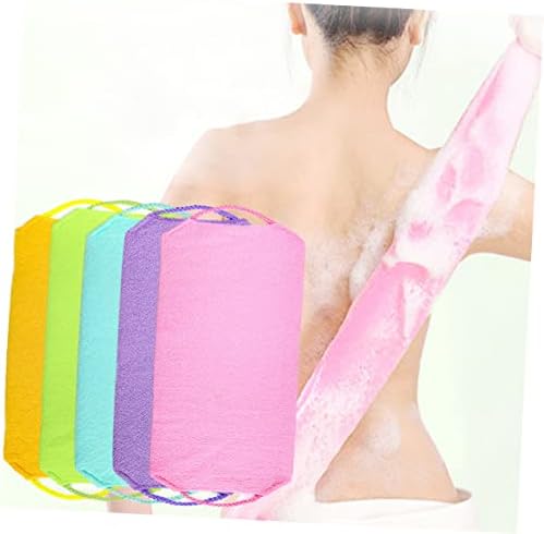 Healeved 1 pc Geri Çekin Şerit Vücut yıkama Scrubber Temizleme Scrubber Banyo Süngerleri için Duş Banyo Lif Kabakları