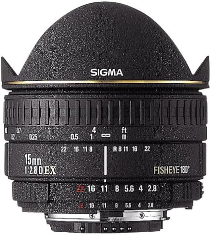 Sigma 15mm F2.8 EX Diyagonal Balıkgözü Lens Konica Minolta SLR Kamera için