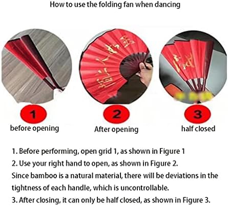 Dekoratif Katlanır Fanlar Katlanır Fan Chinease / Japon bambu ve ipek kumaş Performans festivali etkinlikleri için