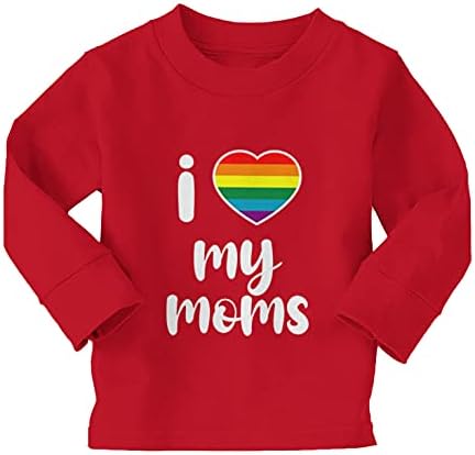 Ben Kalp Benim Anneler-Aşk Anne Bebek / Yürümeye Başlayan pamuklu jarse T-Shirt