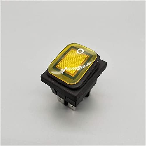 Berrysun Rocker Anahtarı KCD4 20A / 250 V 4 Pin DPST IP67 Mühürlü Su Geçirmez Rocker Anahtarı ile LED 12 V 24 V 110