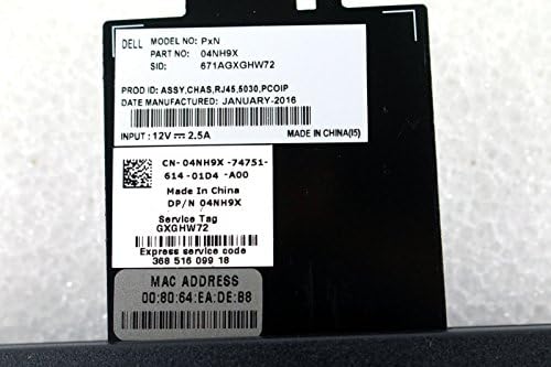 Dell Wyse 4NH9X 5030 Mini Masaüstü, 512 MB RAM, 32 MB Flaş, Siyah
