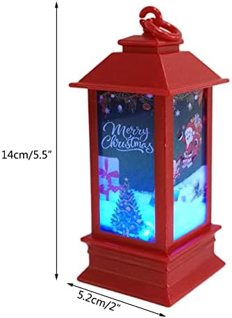Kiosan Noel baba'nın kızak gece lambası Noel LED Rüzgar Fener Atmosfer Dekorasyon Süs Orta Boy ağaç süsleri (C, Bir
