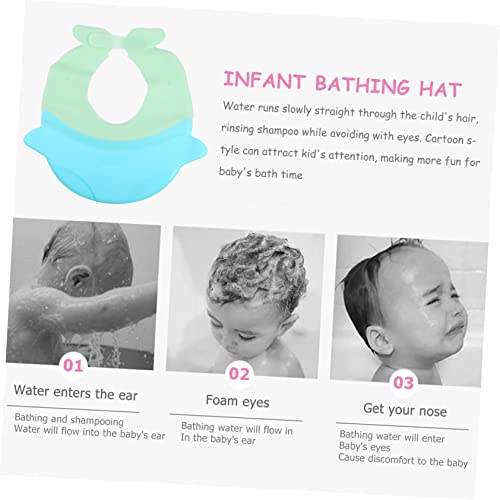TOYANDONA şampuan kabı Gözlük Bebekler için duş şapkası Bebekler için Çocuk Gözlükleri Bebek Şampuanı Banyo Şapkası