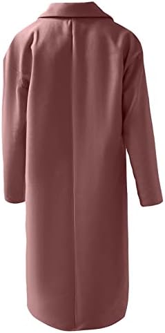 Tarih Gece Parka Kadınlar için Güzel Uzun Kollu Hanky Hem Sonbahar Gevşek Fit Palto Düğme V Yaka Rüzgar Geçirmez Katı